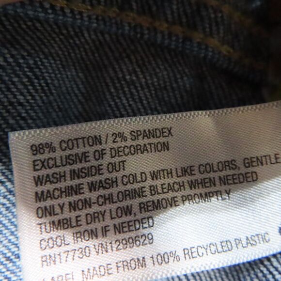 Knox Rose Jeans 8 Blue Embroidered Chevron Stripe Ankle Mid Rise Distressed - Picture 9 of 10